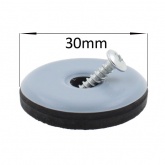 30mm Round PTFE Screw In Glides