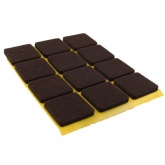 22mm Square Self Adhesive Felt Pads Ideal For Furniture & Also For Table & Chair Legs