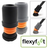 PACK OF 2 | Flexyfoot Shock Absorbing Ferrules - For Walking Sticks & Crutches