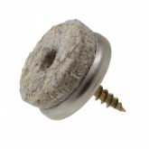 24mm Screw-On Floor Protection Felt Pads for Furniture, Tables & Chairs