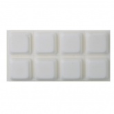 18mm SQUARE WHITE BUMPERS ( 8 PADS PER SHEET )